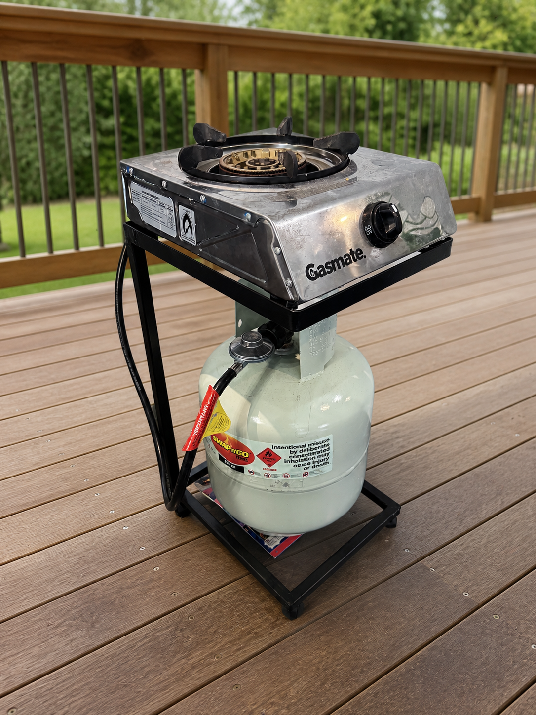 ItemLeap Heavy Duty Portable Gas Burner Trolley | Australian Made