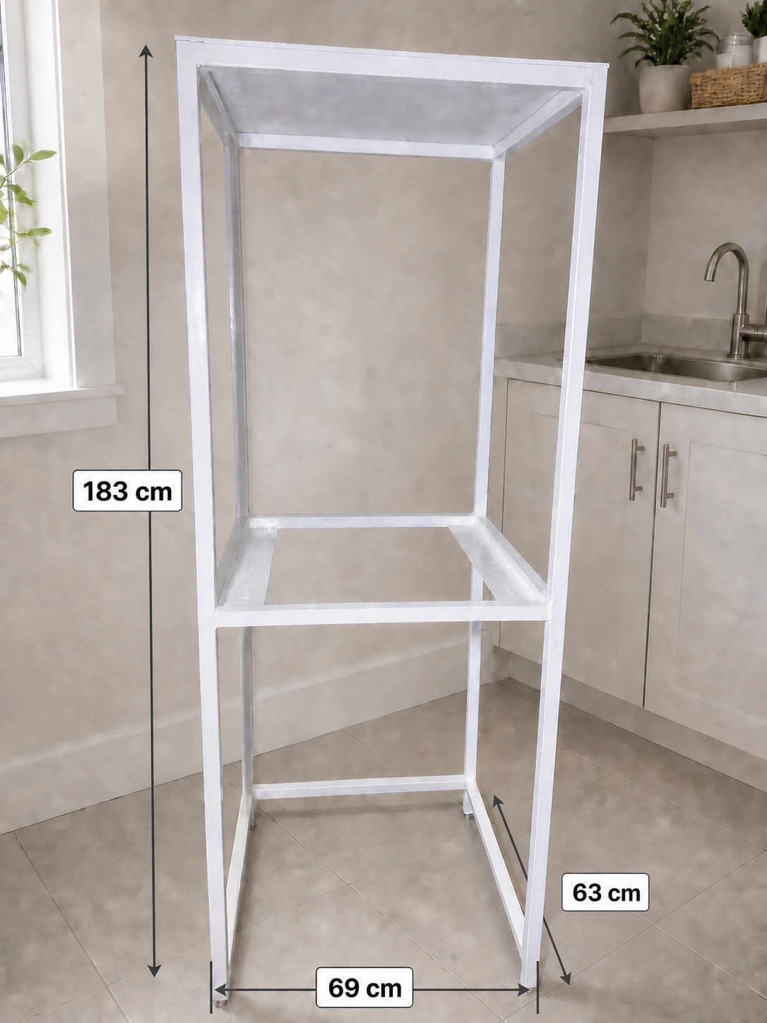 ItemLeap LaundryPro™ Heavy Duty Dryer Stack Rack with Top Shelf