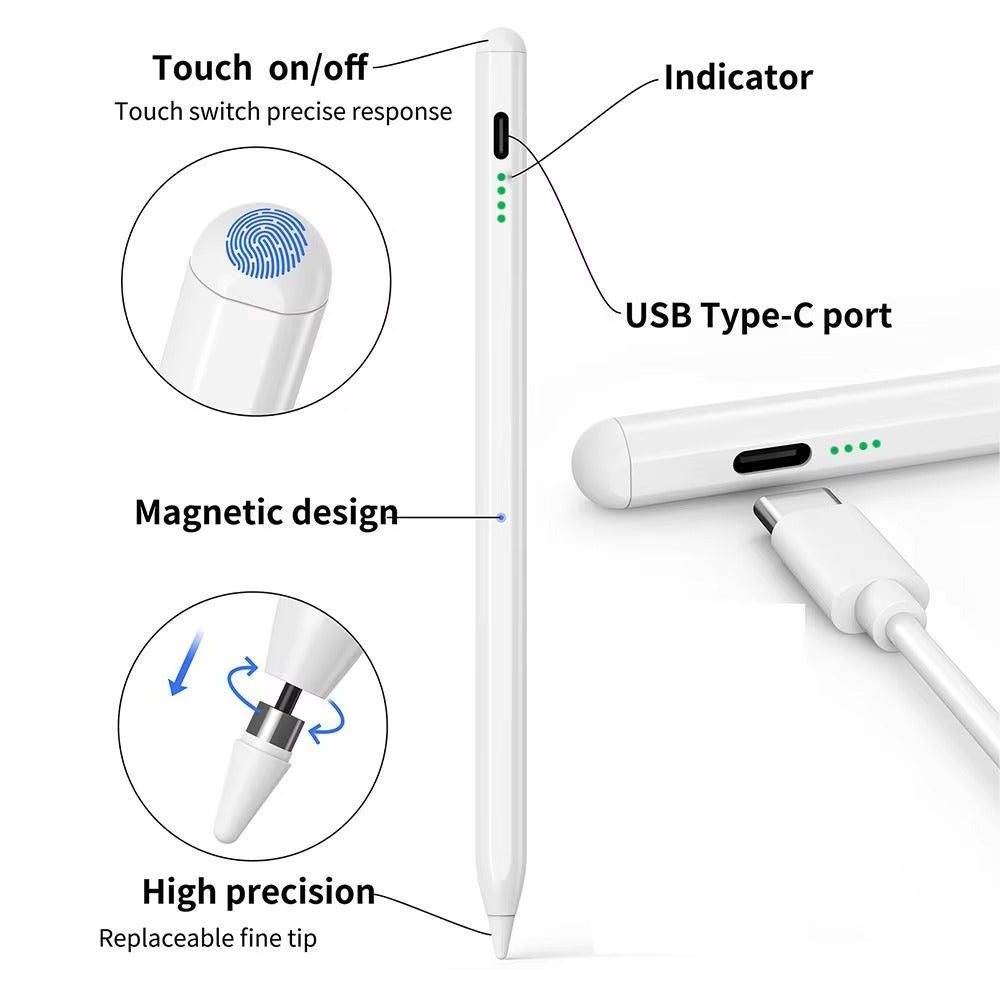 Universal Electronic Pencil Stylus for Touchscreen Phones & Tablets