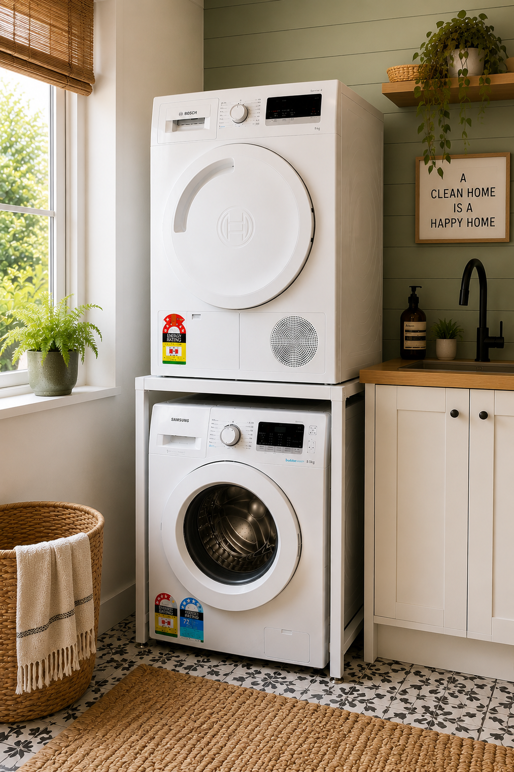 Australian Made ItemLeap LaundryPro™ Dryer Stack Rack | Heavy Duty Laundry Stand | 100kg Capacity