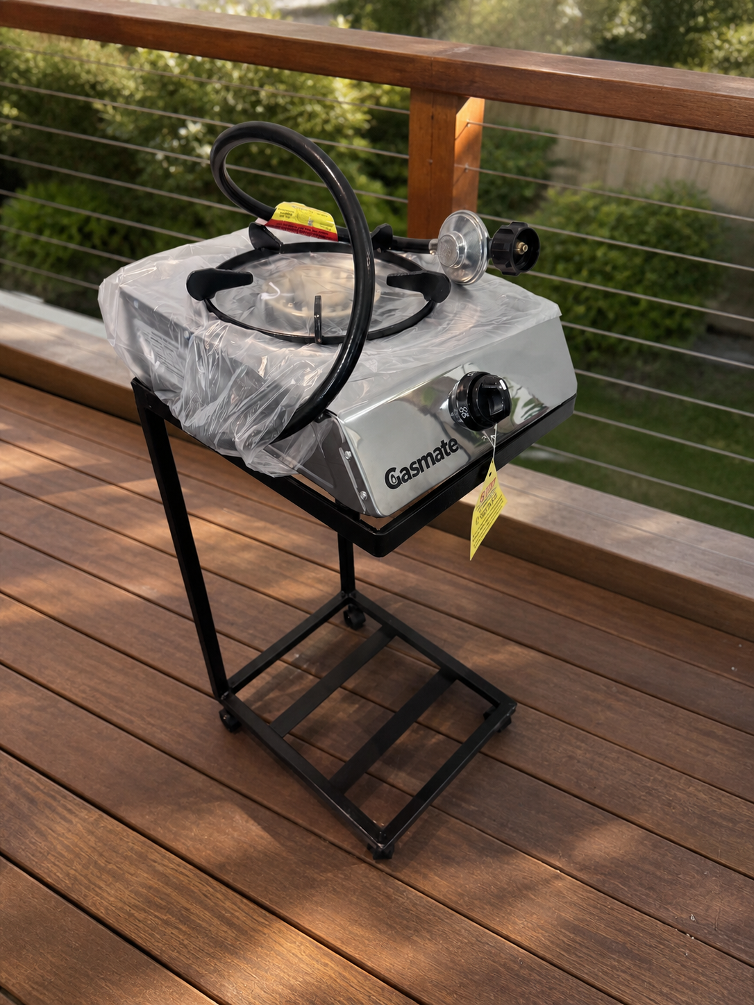 ItemLeap Heavy Duty Portable Gas Burner Trolley | Australian Made
